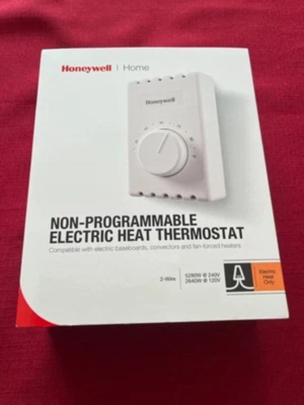 NEW Honeywell Home White Non-Programmable Electric Heat Thermostat CT410A1019